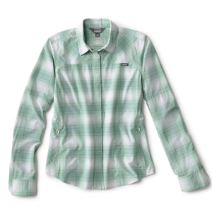 Green and white shirt for men from Orvis