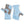 Load image into Gallery viewer, Blue and beige fishing gloves with Orvis logo