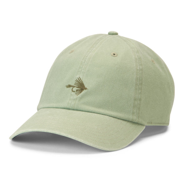 green fishign cap with logo on front