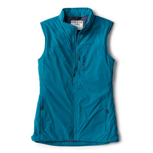 blue gilet from Orvis