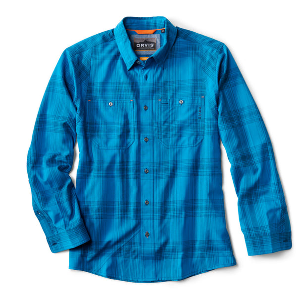 Blue checkered shirt for men