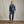 Load image into Gallery viewer, woman modelling dark blue shirt and blue pants