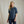 Load image into Gallery viewer, woman modelling dark blue shirt and pants