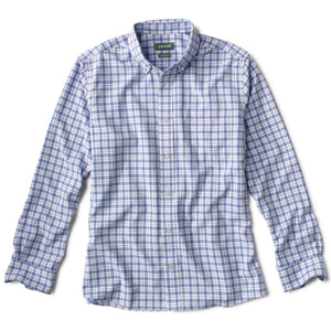 blue checkered shirt for men front