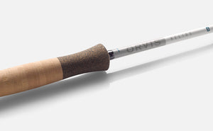 An artful detail shot of the new Helios fly rod