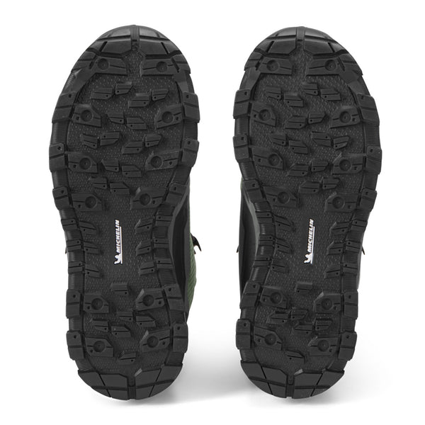 soles of Orvis' wading boots