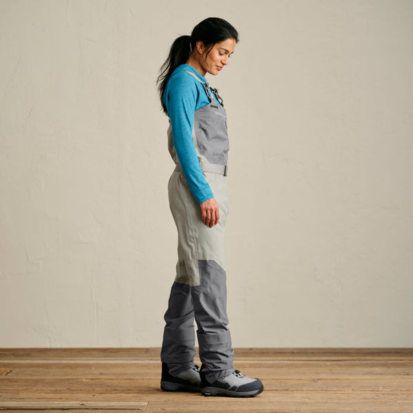 woman modelling grey wader