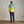 Load image into Gallery viewer, man wearing yellow and blue long-sleeved shirt with back to camera