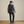 Load image into Gallery viewer, woman modelling dakr grey jacket