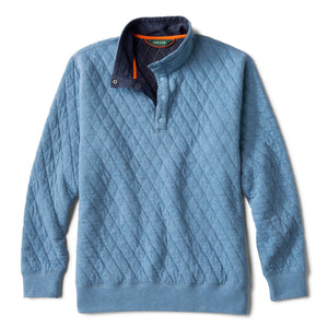 Blue half zipped sweater