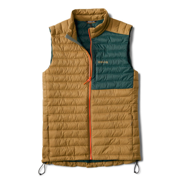 yellow and green gilet for men