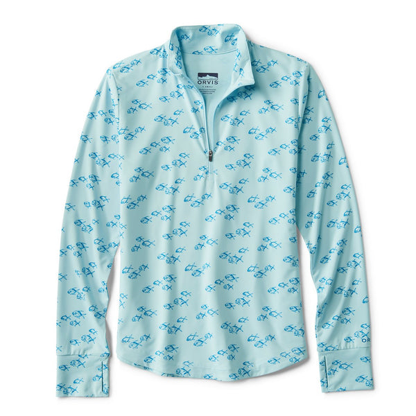 light blue half zipped jumper