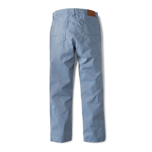 backside of blue trousers for men
