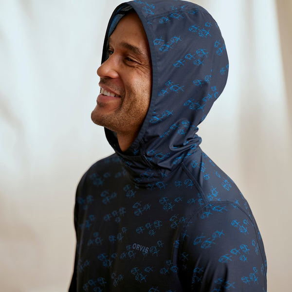 closeup of hoodie for men from Orvis