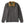 Load image into Gallery viewer, Gray quilted pullover with brown collar and green label on a white background