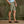 Load image into Gallery viewer, lower body of man wearing dark green shorts and blue shirt