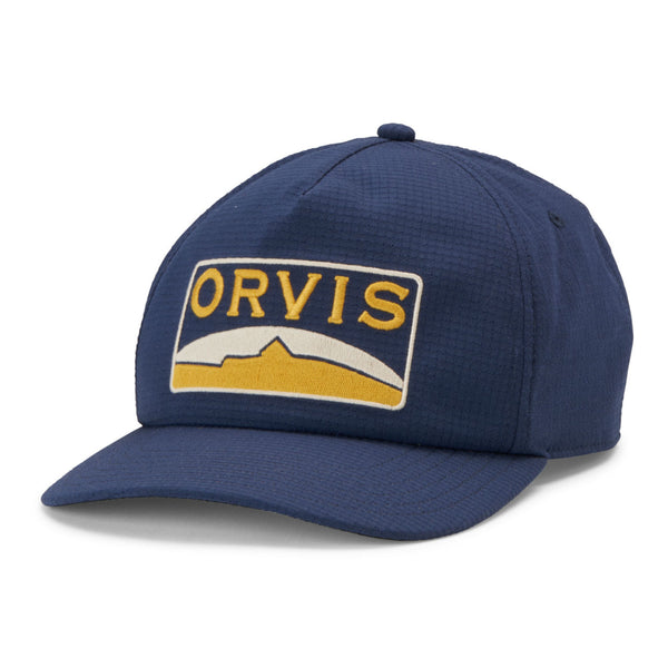 dark blue fishing cap with Orvis logo