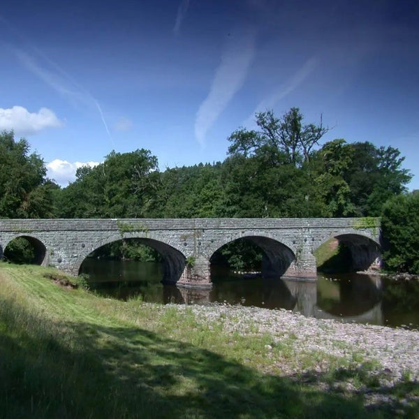 stone bridge over river