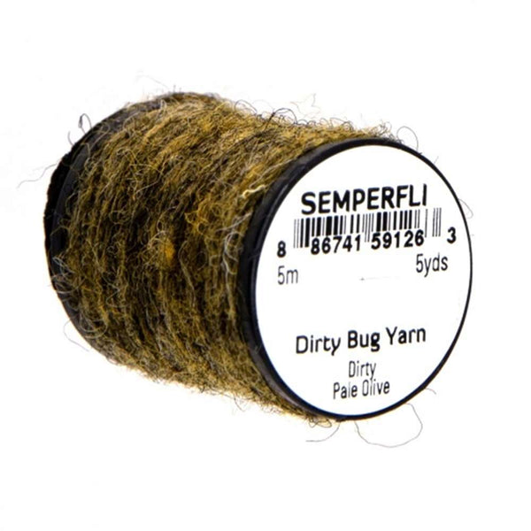 Semperfli bug yarn dirty pale olive