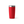 Load image into Gallery viewer, Red tumbler with silver rim on a white background
