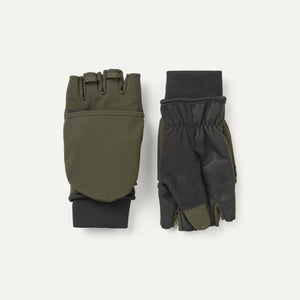 green fishing gloves