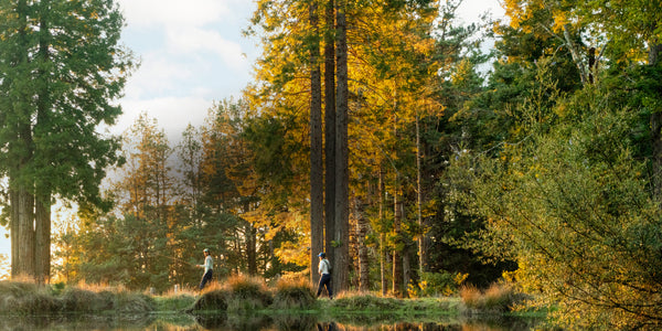 two men on the river side