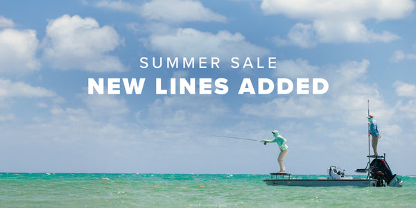 summer sale asset for Orvis wof man fly fishing from boat