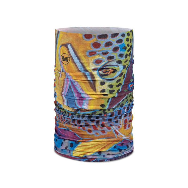bandana with fish print on white background