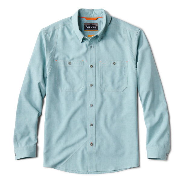 light blue long-sleeved shirt for men from Orvis