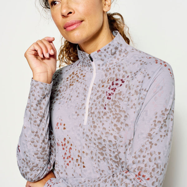 Women's Printed drirelease® Long-Sleeved Quarter-Zip Tee