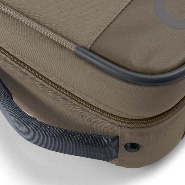 close up corner of Orvis backpack