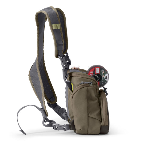 side view of fishing bag