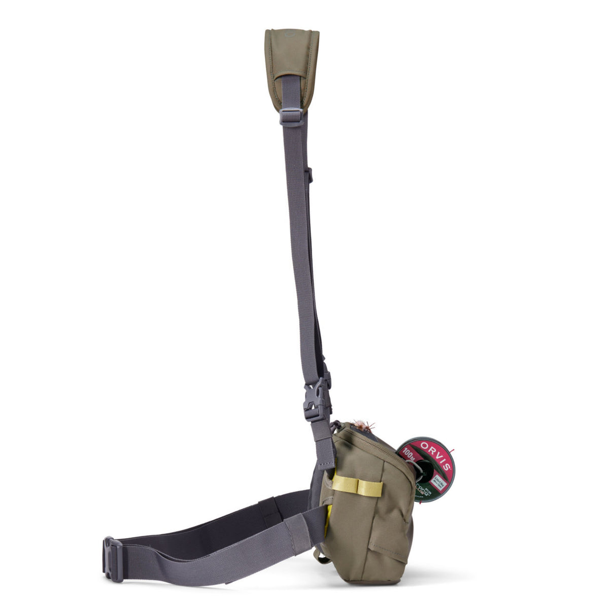 thumbnail image 2 of Orvis Chest/Hip Fly Fishing Pack 3L - Dusty Olive | Versatile Pack With Tippet Dock For Trout, Bass, Saltwater 2 of 14