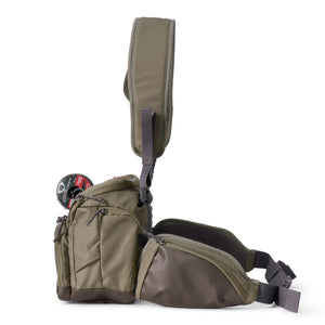 side view fishing pack