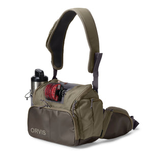 orvis fishing pack with water bottle
