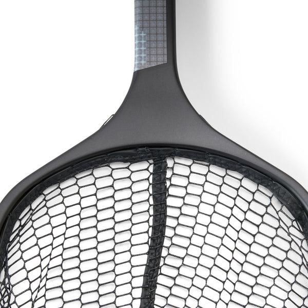 closeup of black fishing net