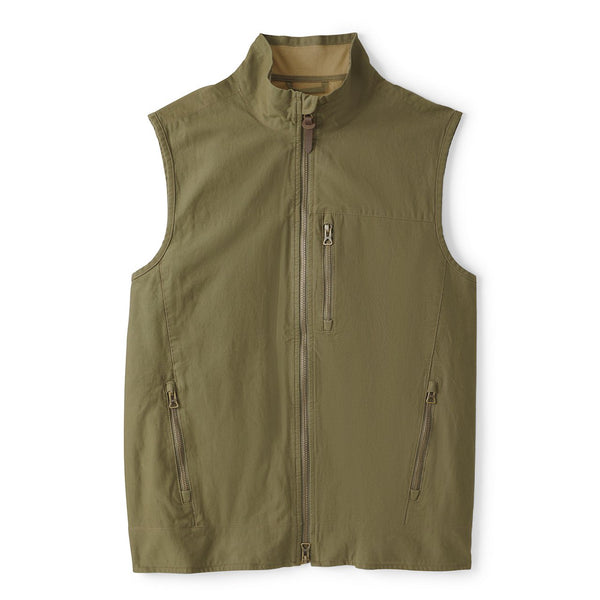 green vest for men from Orvis on white background