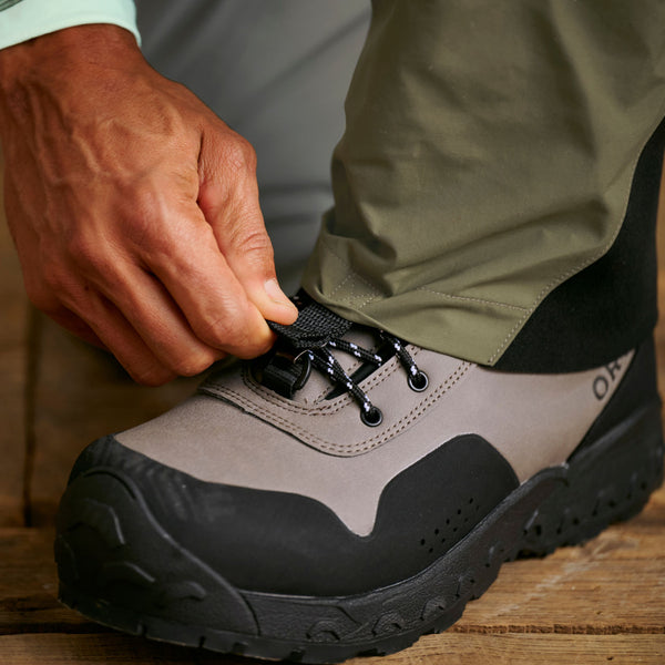 closeup of wading shoes