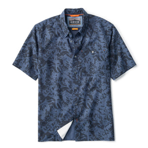 Dark blue short-sleeved shirt from orvis