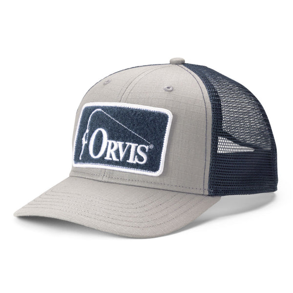 Orvis Tarpon & Mullet Trucker Hat for Men | Grey | Stretchy Fabric