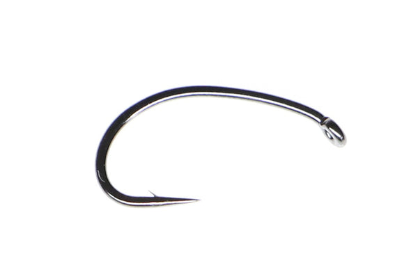 fly fishing hook on white background