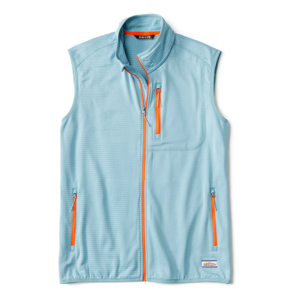 light blue gilet