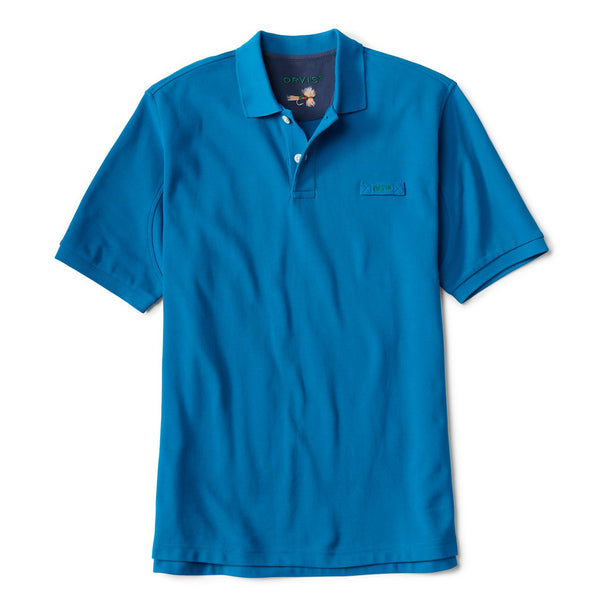 blue short-sleeved shirt from Orvis