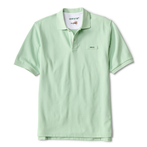 lime green short-sleeved shirt from Orvis