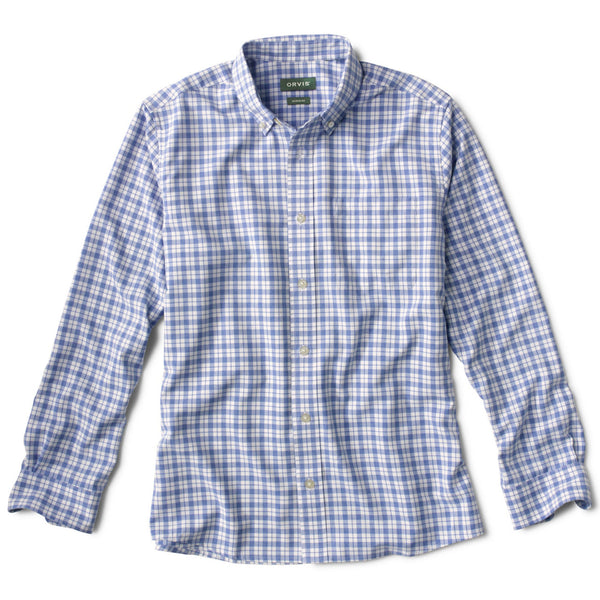 blue checkered shirt for men front