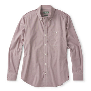 Checkered shirt with a brand logo on a white background