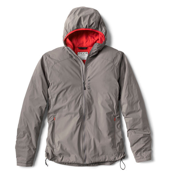 grey jacket for men with red inner fabric