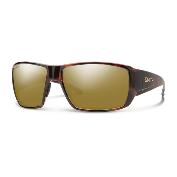 brown polarised sunglasses on white background