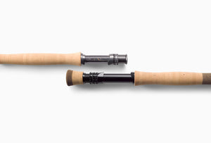An artful detail shot of the new Helios fly rod