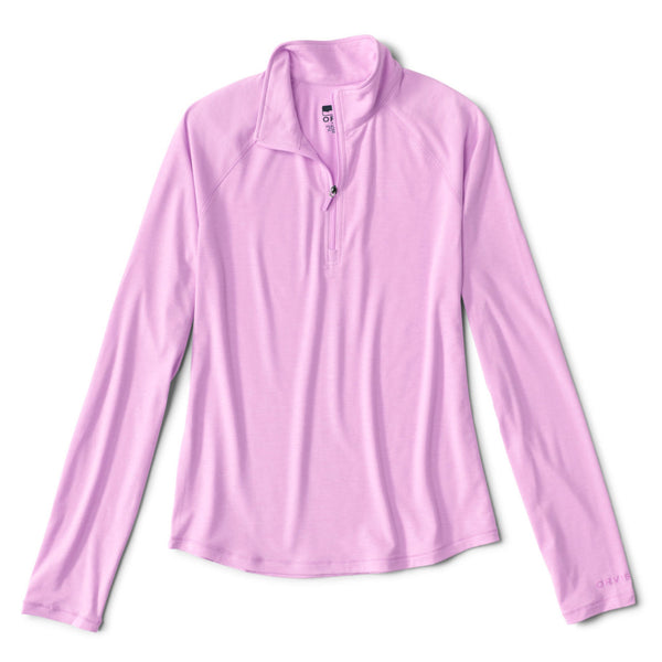 pink half zipped sweater